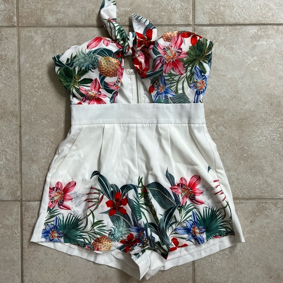 Pants - Hot Miami Styles strapless cut out romper